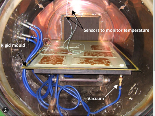 Industrial Carbon Fiber Autoclave With Safety Valve For Composite Material Production