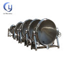 Cooking Tilting Industrial Steam Jacketed Kettle , Stainless Steel Steam Kettle