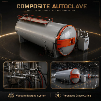 CE Certified Industrial Autoclave Used in Aerospace Carbon Fiber Processing Precise Temp Vacuum Control Tight Sealing Composite