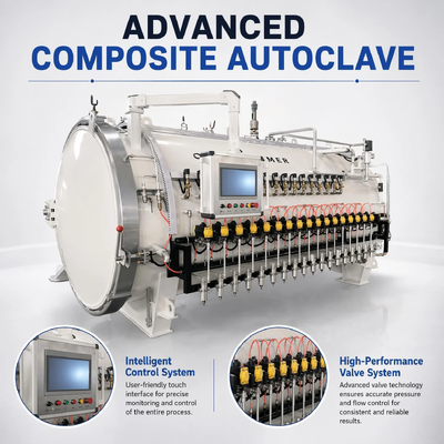 Heavy Duty Composite Autoclave Built in Uniform Temperature for New Energy Industry Carbon Material Forming Equipment