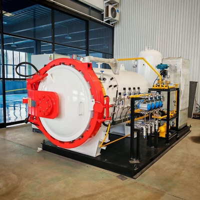 Composite Autoclave Equipped With PLC Automatic Control Uniform Temperature Distribution Multiple Safety Protection