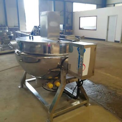 30KW Electric Stainless Steel Jacketed Kettle 36 - 72r/Min Mixing Speed 0.8Mpa