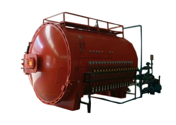 Forced Ventilation Rubber Curing Autoclave Large Scale 380V With Foam Insulation