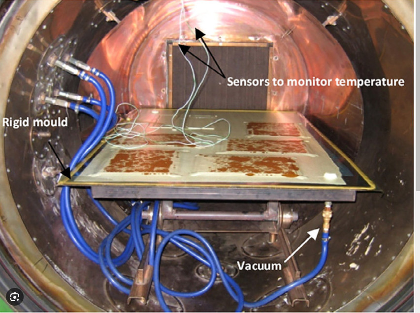 Industrial Carbon Fiber Autoclave With Safety Valve For Composite Material Production
