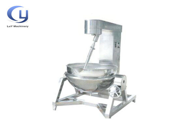 Full Stainless Steel Industrial Steam Jacketed Kettle , Tilting Steam Kettle For Cooking