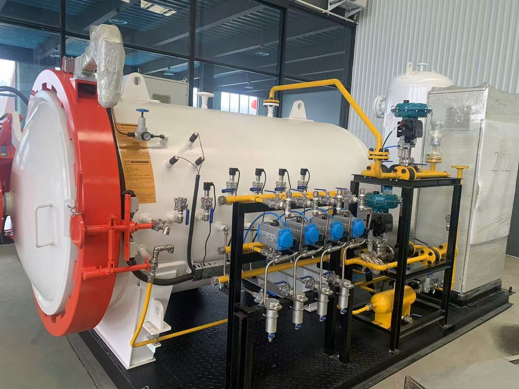 0.8MPa 600mm Diameter Touch Screen Car Parts Like Bonnet Roof PLC Control Industrial Small Composite Autoclave For Laboratory