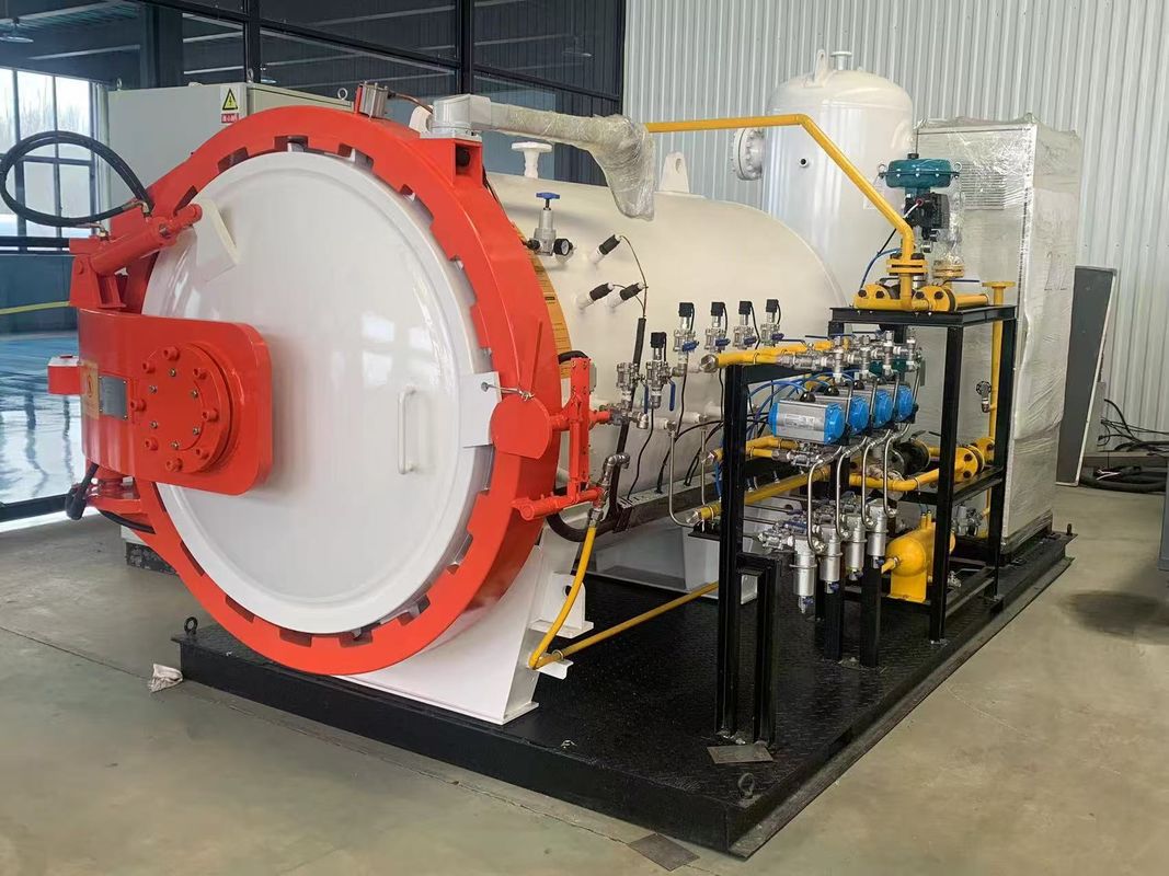 CE ASME Certificate Horizontal Hydraulic Open Door Sailing Board Autoclave Composite Surfboard Engine Core Component