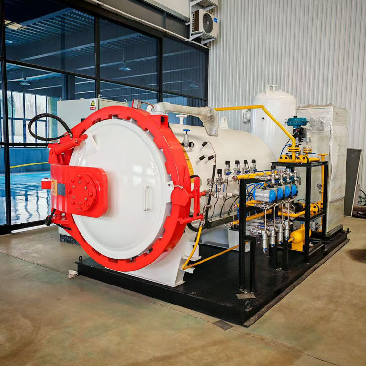 Composite Autoclave Equipped With PLC Automatic Control Uniform Temperature Distribution Multiple Safety Protection